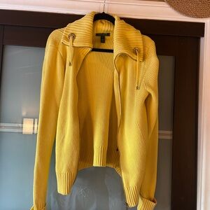Ralph Lauren Yellow Cowl Neck Sweater